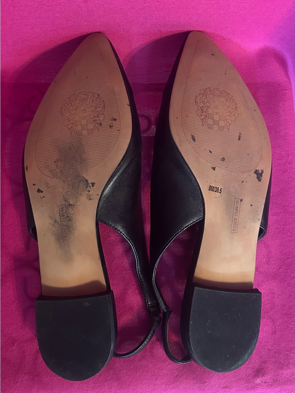 Vince Camuto Jasenia Flat Leather Slingback - Picture 3 of 3